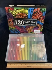 Wanshui 120 Colored Pencils New In Original Manufactures Packaging. FREE SHIP!
