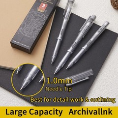 3 Pack Silver Gel Pens 1mm Fine Point Ink for Black Paper Drawing Journaling