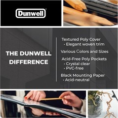 Dunwell 11×14 Art Portfolio Binder with 11×14" w/ BLK Paper, Black