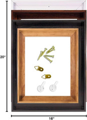 Light Oak Floating Canvas Frame for 16″ x 20″ Gallery-Wrapped Canvas