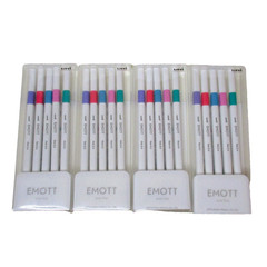 4 Sets Uni Emott Ever Fine 0.4 Color Liners in 5 Candy Pop Colors PEM-SY 5C No.5