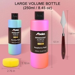Chameleon Iridescent Acrylics – 8.45oz Bottles for Dynamic Color Shifting