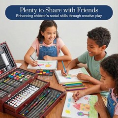194 Piece Deluxe Art Set, Painting Drawing Art Supplies with 4 Drawing Pads, Acr