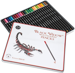 Coloring Pencils for Adults – 24 Wax Soft Core Colored Pencils for Adult Colorin