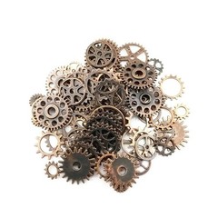 20pcs Bronze Watch Parts Steampunk Cyberpunnk Cogs Gears DIY Jewelry Crafts G