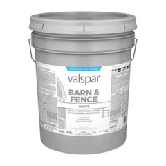 Valspar 009.0029048.008 5 gal Latex Barn Exterior Paint – White