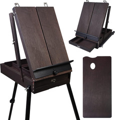 70” French Style Easel with Aluminum Legs, Folding Sketch Painting Easel with Dr