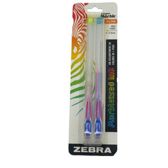 READ Zebra Super Marble Gel Pens 2pk Vintage 90s Acid Free .8mm New Sealed! Rare