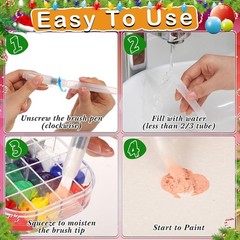 102 Pcs Magic Foam Texture Painting Kit 36 Puffy Paper 24 Markers 36 Bead Chains