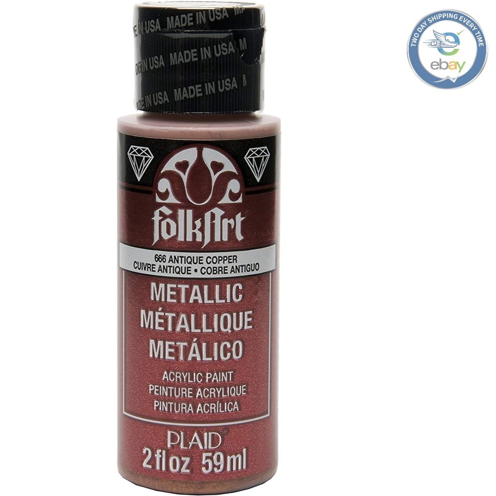 Antique Copper Metallic Acrylic Paint – Non-Toxic, 2 Oz for Creative Projects