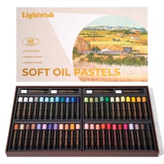 LIGHTWISH Professional 1 Count (Pack of 1), Multicolor 48 color(52 sticks)