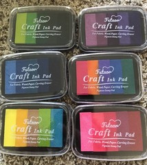 Art Supply Lot- Oil Pastels, Stamps, Felt Pad, Paints, Ink Pads, Case & More