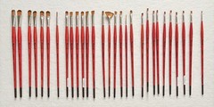 (29) Raphael Kaerell Watercolor Long Handle Synthetic Paint Brushes – NEW
