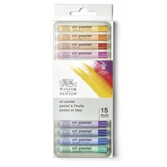 Winsor & Newton Professional Oil Pastels, Set 1 Count (Pack of 1), 15 Colors