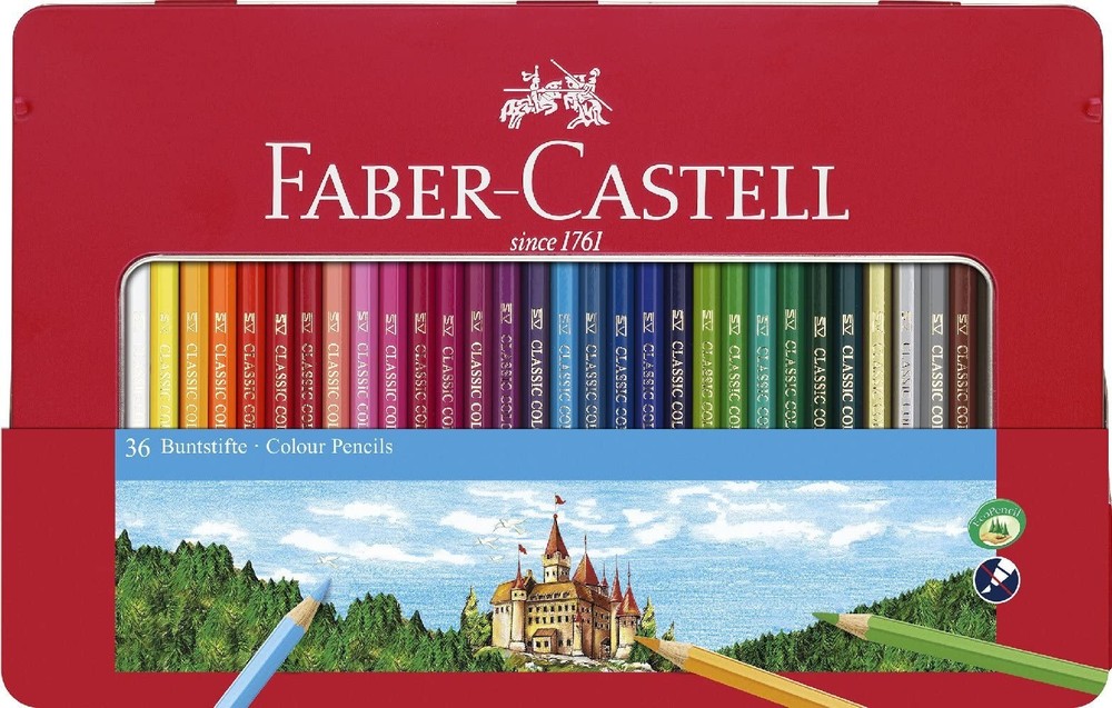 Classic Colored Pencils Tin Set, 48 Vibrant Colors In Sturdy Metal Case