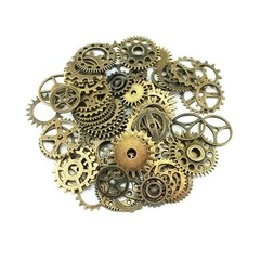 20pcs Bronze Watch Parts Steampunk Cyberpunnk Cogs Gears DIY Jewelry Crafts G