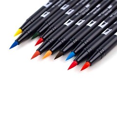 Dual Brush Pen Art Markers (10-Pack, Celebration)
