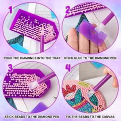 30PCS Blue Diamond Art Tools 5D Diamond Art Painting Accessories and Tools Ki…