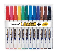 Monami Oil-based Sharpie 12 Colors in 1 Pack