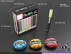 TOOLI-ART Special Colors Acrylic Paint Markers Pens for Rock Painting & Multi-Su