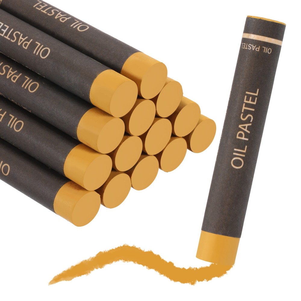Soft Oil Pastels, Oil Pastel Crayons Blendable(Earthy Yellow, Pack of 36)