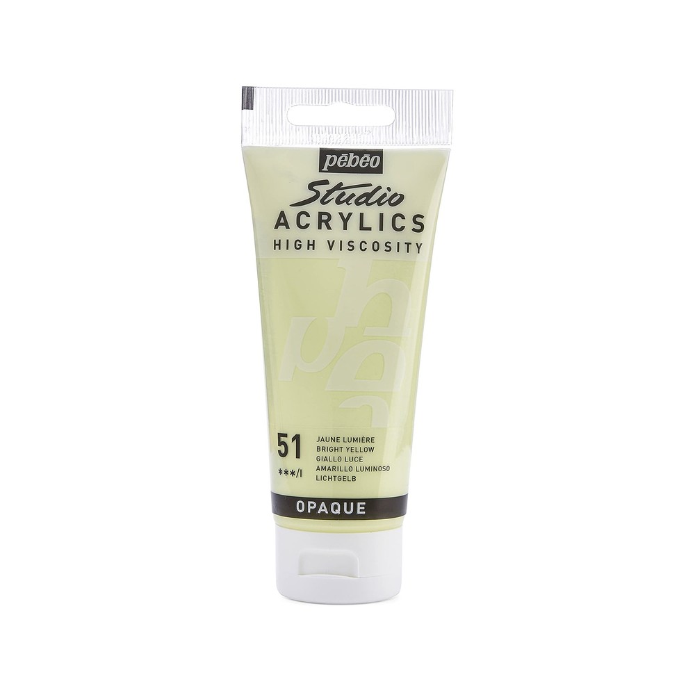PEBEO – Acrylic Fine Studio Acrylics – Bright Yellow – Bright Yellow