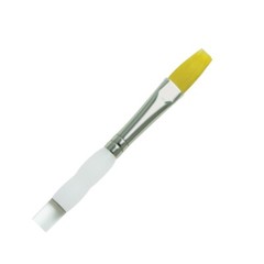 Royal SG930-3/8 Inch Royal Soft Grip Gold Taklon Filbert Comb Artist Paint Brush