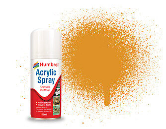 Paint Spray No.54 Brass – Modellers Spray 150 ml. Ad6054 HUMBROL