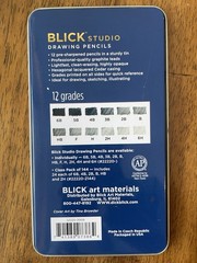 Blick Studio Drawing Pencils 12 Pack, Metal Case Lightly Used