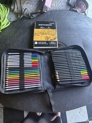 Caliart Drawing Art Supplies Kit, Sketching Pencils~ New In Case