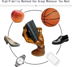 Wooden Right Hand Mannequin Antique Finish Art Drawing Nail Display Model Male X