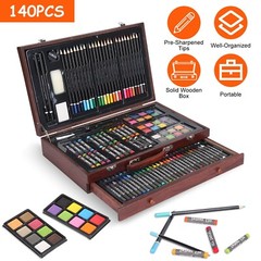 140pcs Art Set Professional Drawing Painting Supplies Kit for Adults Kids Artist