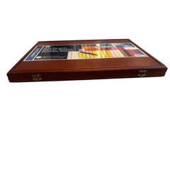 Loew-Cornell Vintage 889 Soft Pastels 72 Color Set Brown Case New Old Stock