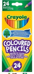 Crayola Long-Lasting Colored Pencils -Pack of 24 Pre-Sharpened Nontoxic Lot Of 6