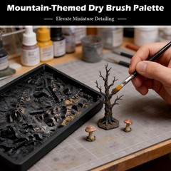 Dry Brush Palette, Miniature Painting Dry Brush Palette for Tabletop Gaming M…