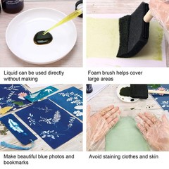 Csyidio Cyanotype Kit Include 2 Component 65 PCS kit-1, blue