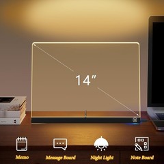 14“ LED Drawing Board 7 Colors Light Acrylic Dry Erase Lumiboard for Kids wit…