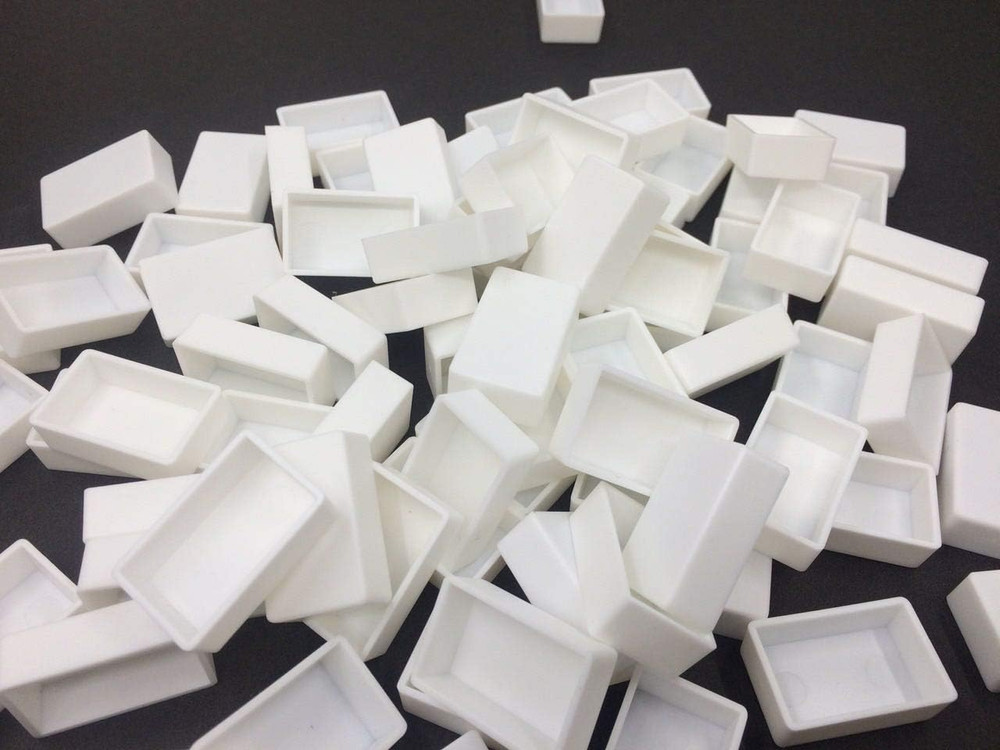 White Plastic Empty Watercolor Paint Pans 48Pcs Full Pans