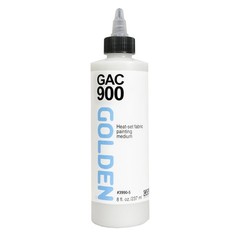 GAC 900 by , 8 oz Jar, Professional Fluid Mediums, Heat-Set Fabric Painting A…