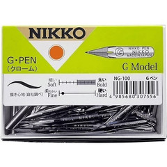 Nikko pen tip G pen 100 pieces NG-100 Tachikawa Manga Anime Comic Silver replace