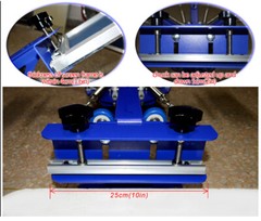 Double Rotary 3 Color Screen Printing Material & Equipment Kit Press Machine