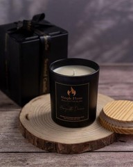 Honeysuckle Davana Luxurious Scented Jar Candle | 13 oz – 3.8-Inch Black