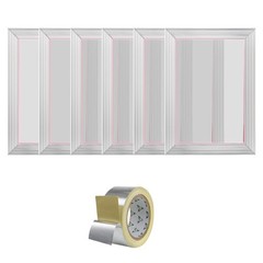 Screen Printing Kit Silk Screen Printing Frame 10x14inch 156 Count Mesh 6pcs