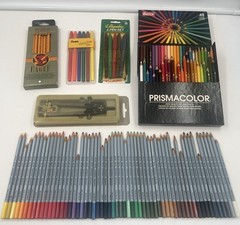 Lot of Drawing Pencils, Pens, Color Watercolour Prismacolor Rexel Derwent HUGE
