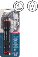 Ambidextrous White Charcoal Pencils – 4-Pack for Artists and Enthusiasts