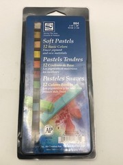 Vintage LC Loew Cornell Soft Pastels 12 Basic Colors New Old Stock Art Supplies