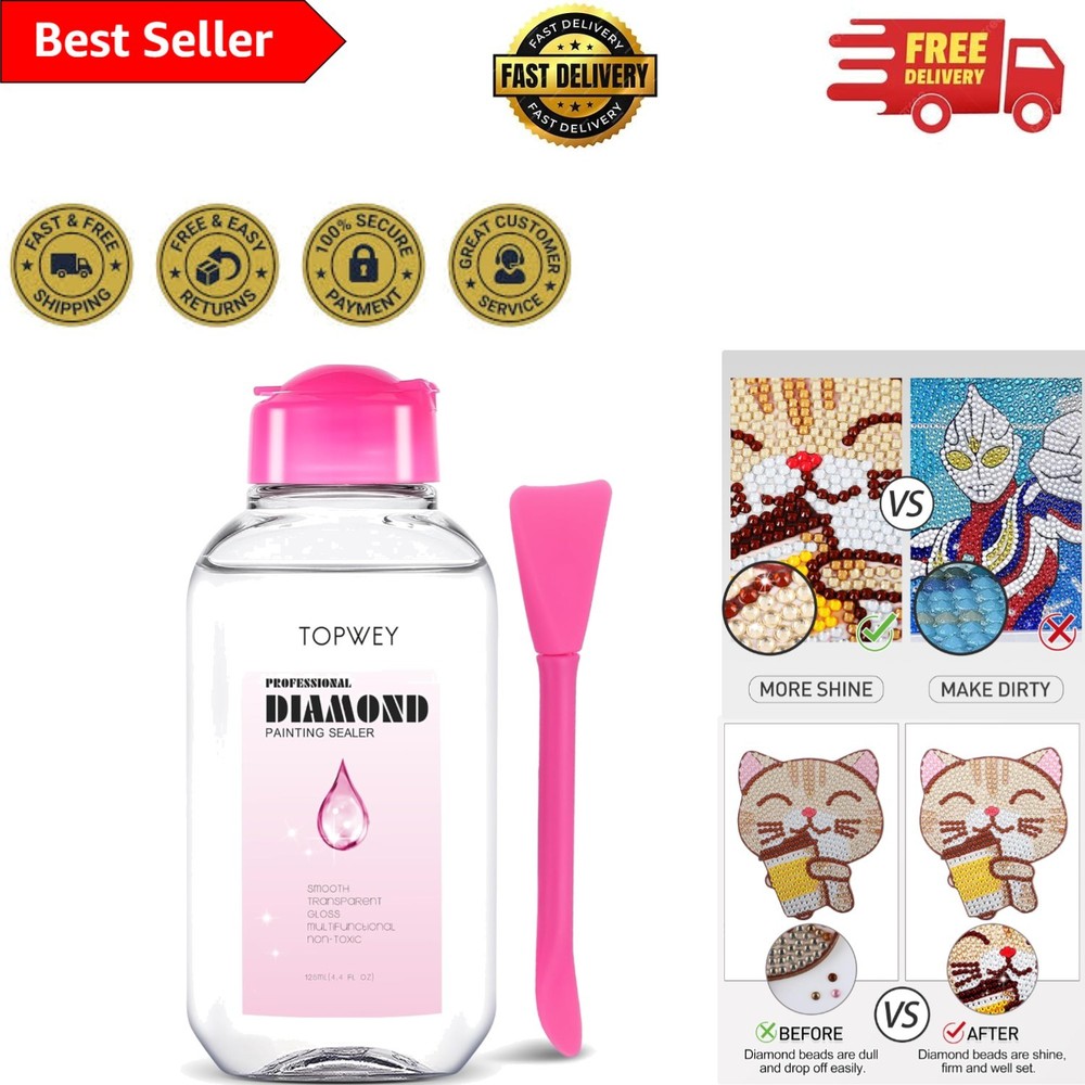 125ml Diamond Painting Sealer – Secure Your Art with Non-Toxic Adhesive