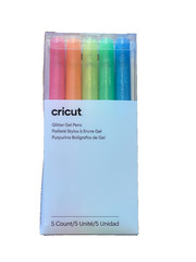 Cricut Neon Glitter Gel Pens 0.8mm (5ct) Pink Orange Yellow Green Blue