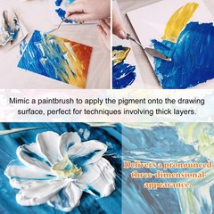 Painting Palette Knife 7.09″ 304 Stainless Steel Round Blade Silver