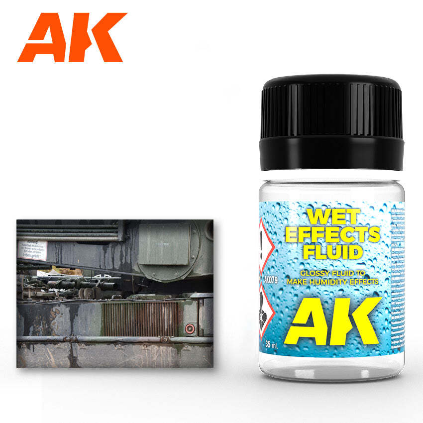 AK Interactive AK079 Weathering Wet Effects Fluid Enamel 35ml – US